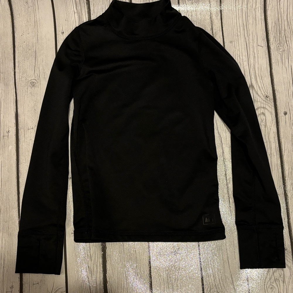 REI Black Long Sleeve Top winter ski snowboard kids winter top